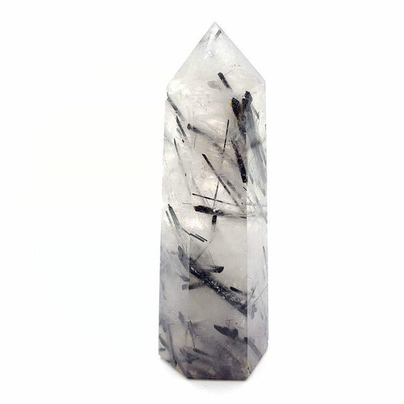 Clear Black Tourmaline Tower